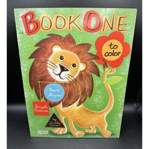 Mint! Vintage 1st Ed 2132 Saalfield Book One Coloring Book By DOROTHY DOWNS